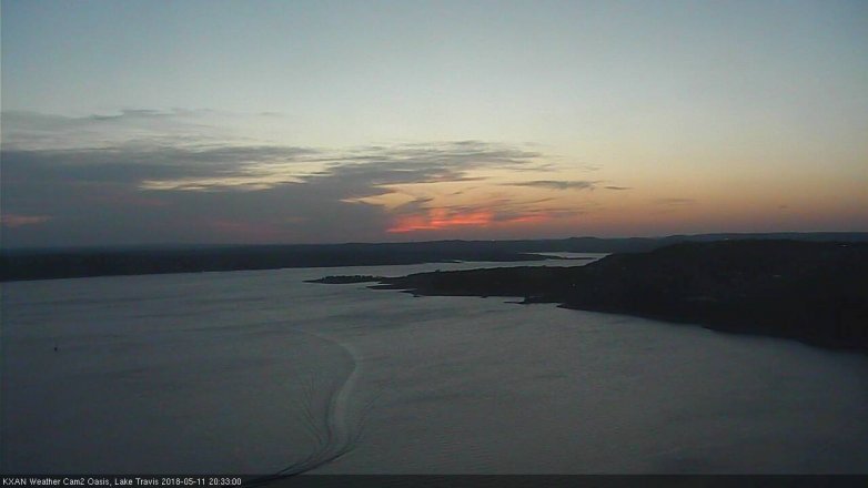 Lake Travis webcam, May 11, 2018 7:35 PM CT