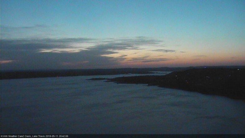 Lake Travis webcam, May 11, 2018 7:45 PM CT