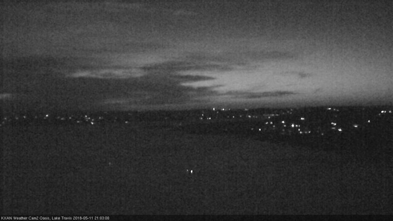 Lake Travis webcam, May 11, 2018 8:05 PM CT
