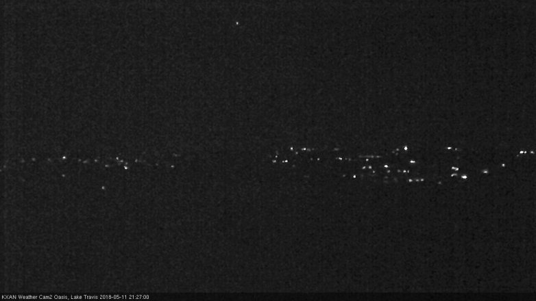 Lake Travis webcam, May 11, 2018 8:30 PM CT