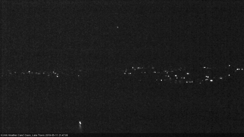Lake Travis webcam, May 11, 2018 8:50 PM CT