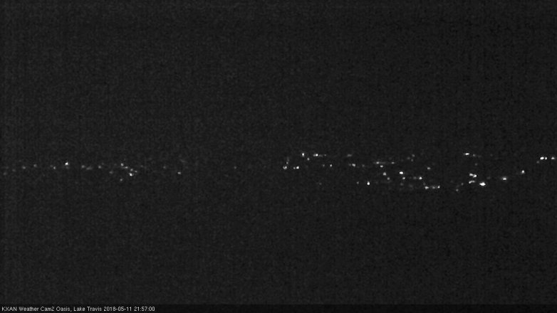 Lake Travis webcam, May 11, 2018 9:00 PM CT