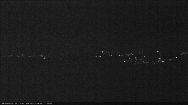 Lake Travis webcam, May 11, 2018 9:05 PM CT