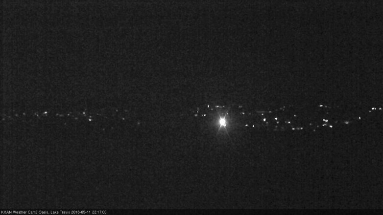 Lake Travis webcam, May 11, 2018 9:20 PM CT