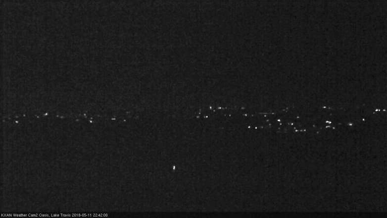 Lake Travis webcam, May 11, 2018 9:45 PM CT