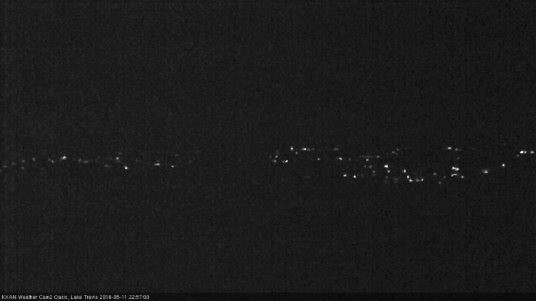 Lake Travis webcam, May 11, 2018 10:00 PM CT