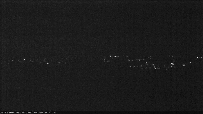 Lake Travis webcam, May 11, 2018 10:30 PM CT