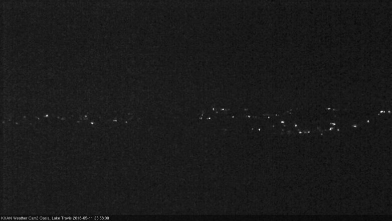 Lake Travis webcam, May 11, 2018 11:00 PM CT