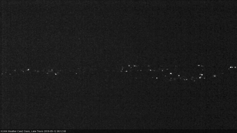 Lake Travis webcam, May 11, 2018 11:15 PM CT
