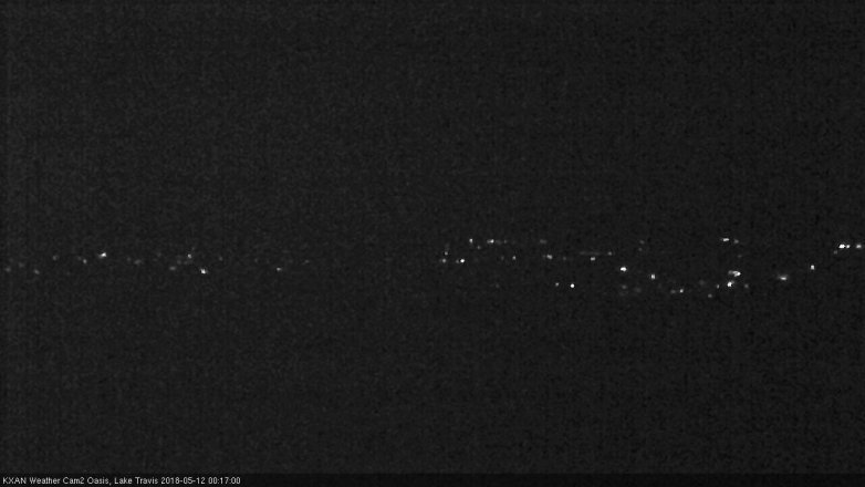 Lake Travis webcam, May 11, 2018 11:20 PM CT