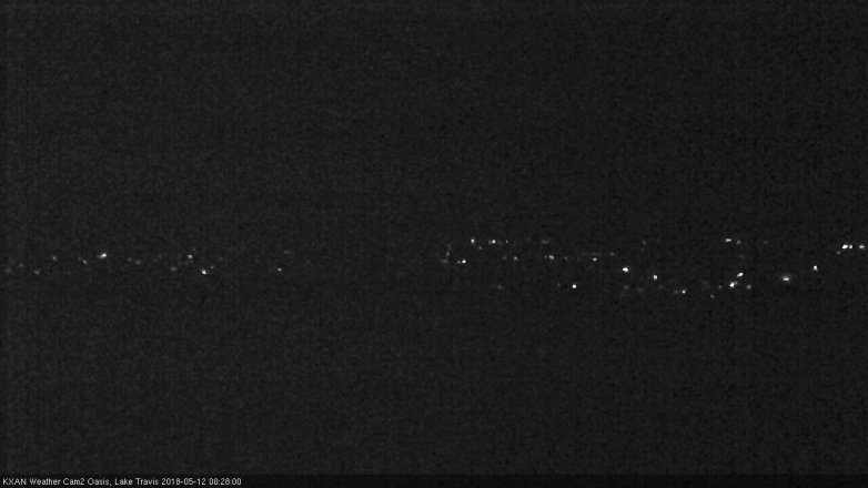 Lake Travis webcam, May 11, 2018 11:30 PM CT