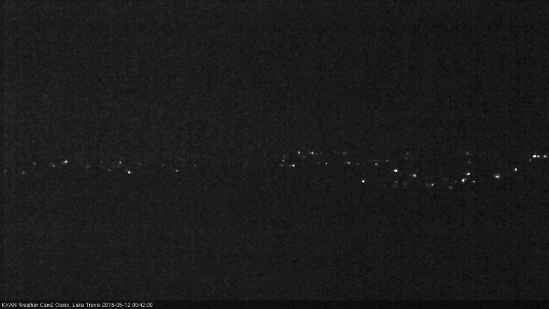 Lake Travis webcam, May 11, 2018 11:45 PM CT