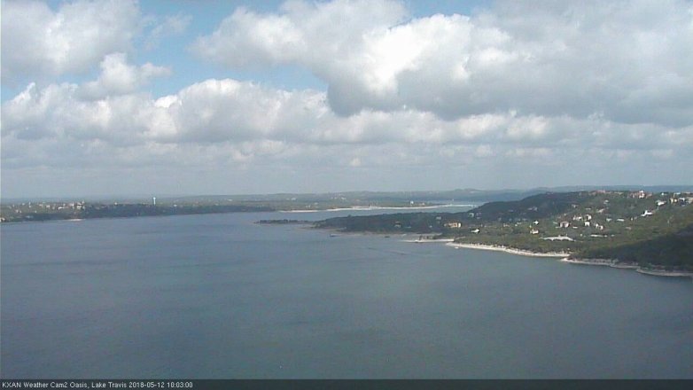 Lake Travis webcam, May 12, 2018 9:05 AM CT