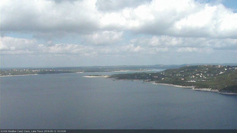 Lake Travis webcam, May 12, 2018 9:20 AM CT