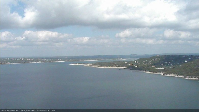 Lake Travis webcam, May 12, 2018 9:25 AM CT