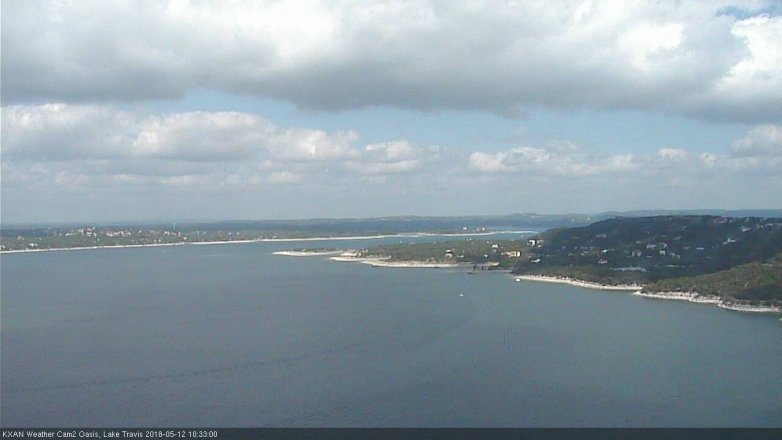 Lake Travis webcam, May 12, 2018 9:35 AM CT