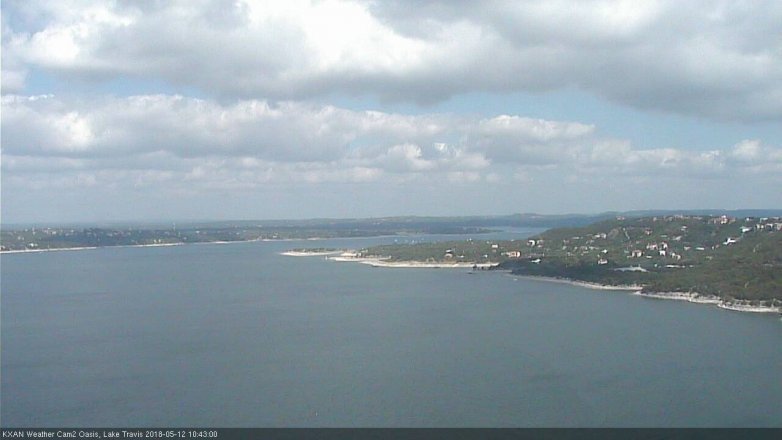 Lake Travis webcam, May 12, 2018 9:45 AM CT
