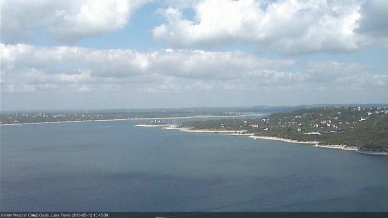 Lake Travis webcam, May 12, 2018 9:50 AM CT