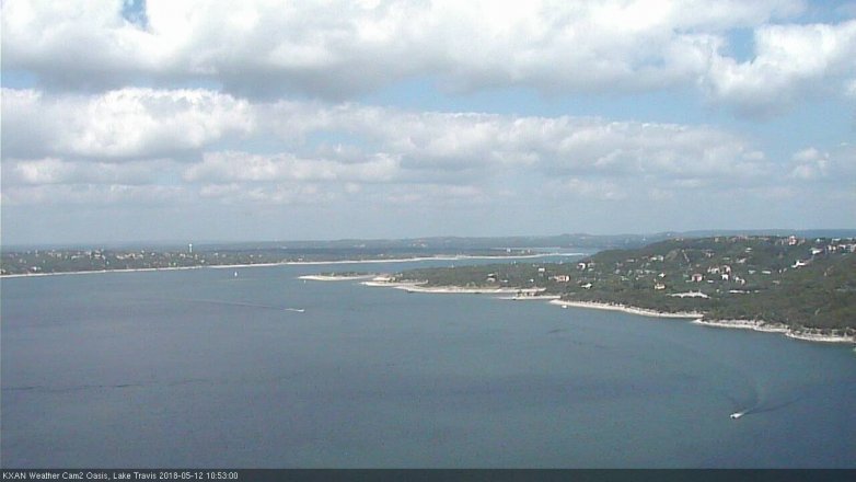 Lake Travis webcam, May 12, 2018 9:55 AM CT