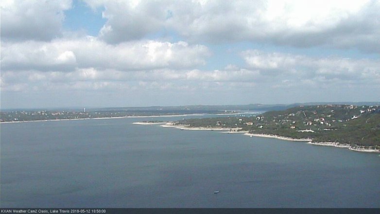 Lake Travis webcam, May 12, 2018 10:00 AM CT