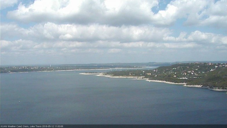 Lake Travis webcam, May 12, 2018 10:05 AM CT