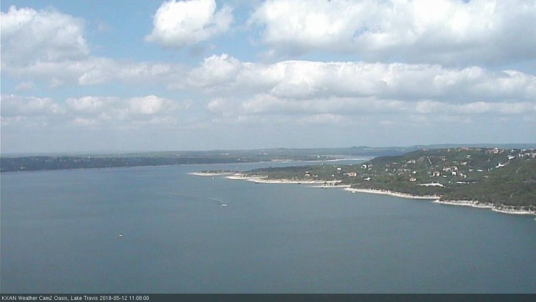 Lake Travis webcam, May 12, 2018 10:10 AM CT