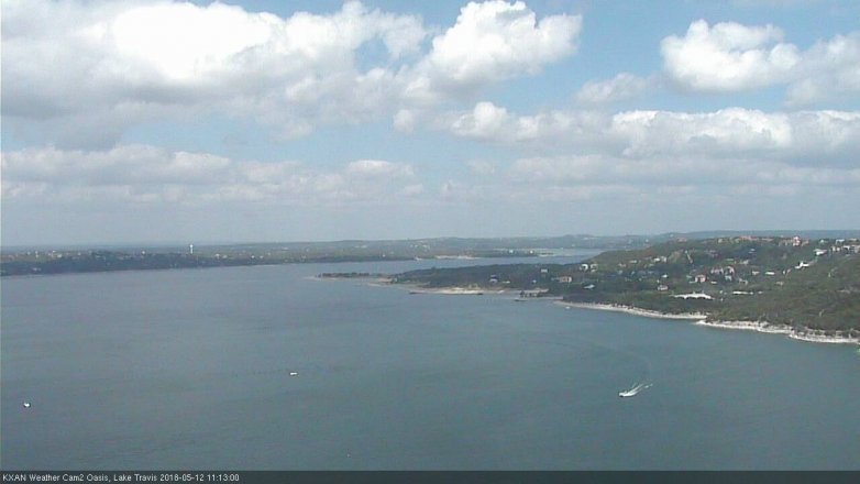 Lake Travis webcam, May 12, 2018 10:15 AM CT