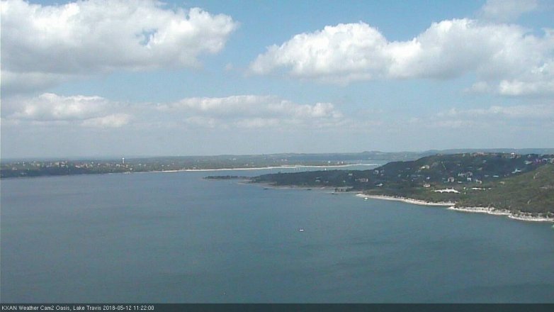 Lake Travis webcam, May 12, 2018 10:25 AM CT
