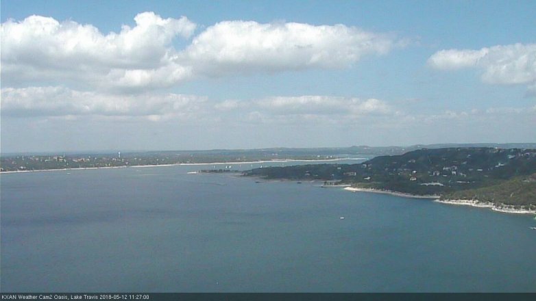 Lake Travis webcam, May 12, 2018 10:30 AM CT