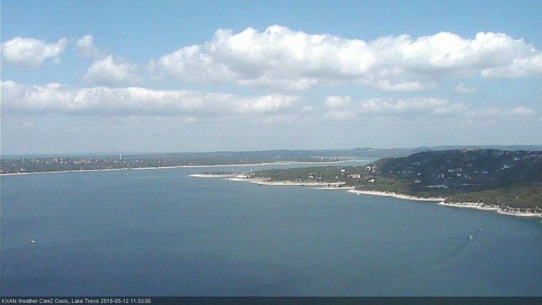 Lake Travis webcam, May 12, 2018 10:35 AM CT