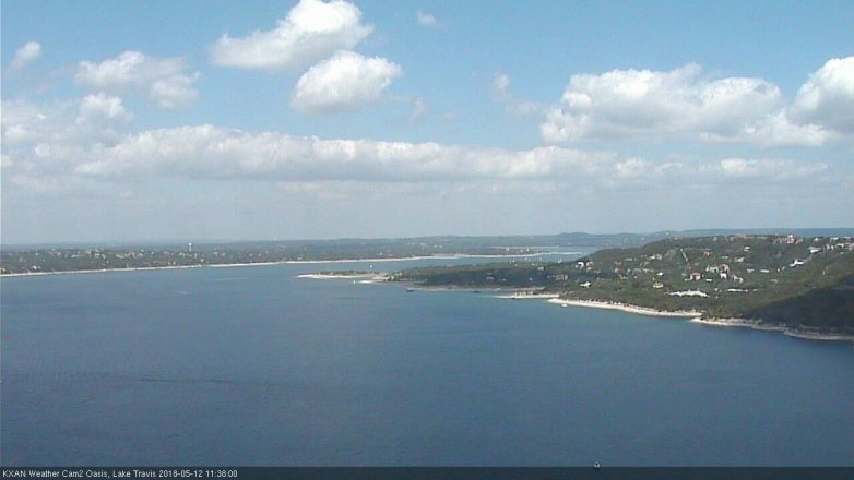 Lake Travis webcam, May 12, 2018 10:40 AM CT