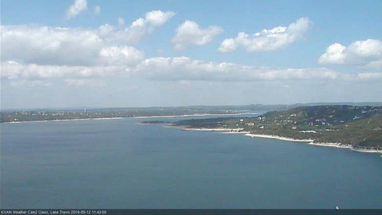Lake Travis webcam, May 12, 2018 10:45 AM CT