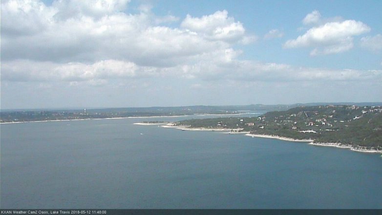 Lake Travis webcam, May 12, 2018 10:50 AM CT