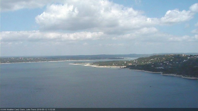 Lake Travis webcam, May 12, 2018 10:55 AM CT