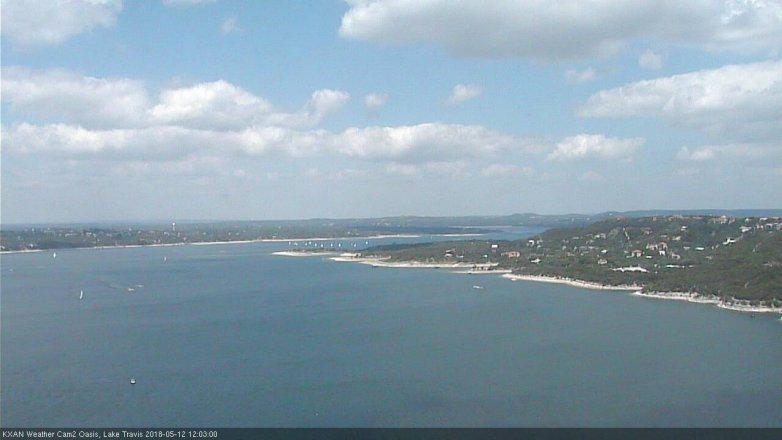 Lake Travis webcam, May 12, 2018 11:05 AM CT