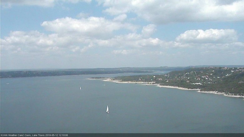 Lake Travis webcam, May 12, 2018 11:20 AM CT