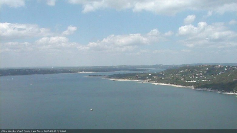 Lake Travis webcam, May 12, 2018 11:30 AM CT