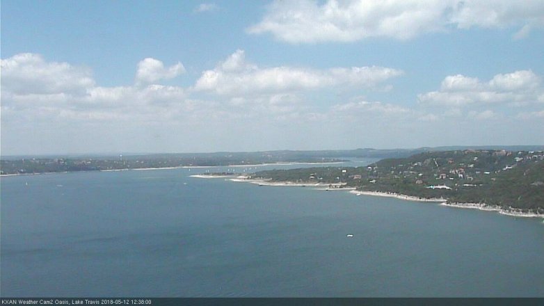 Lake Travis webcam, May 12, 2018 11:40 AM CT
