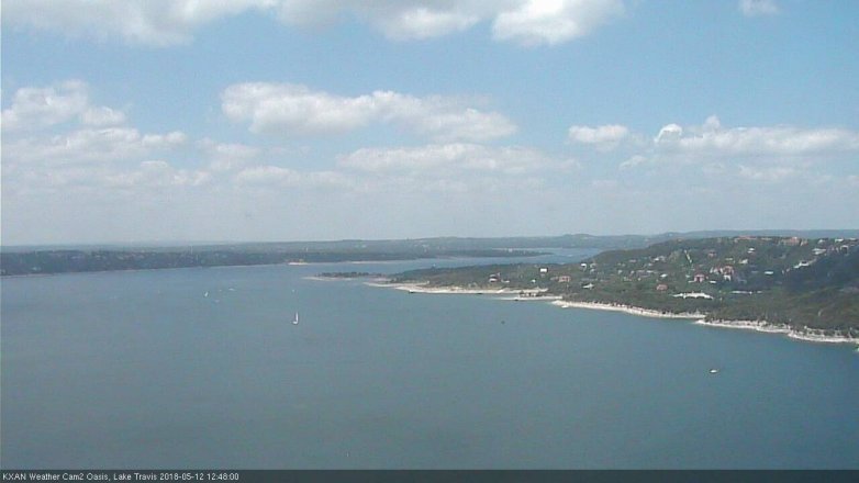 Lake Travis webcam, May 12, 2018 11:50 AM CT