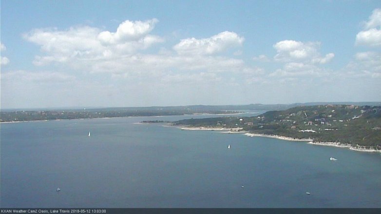 Lake Travis webcam, May 12, 2018 12:05 PM CT