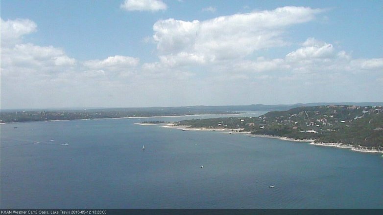 Lake Travis webcam, May 12, 2018 12:25 PM CT