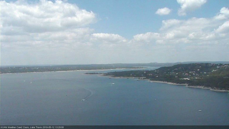 Lake Travis webcam, May 12, 2018 12:30 PM CT