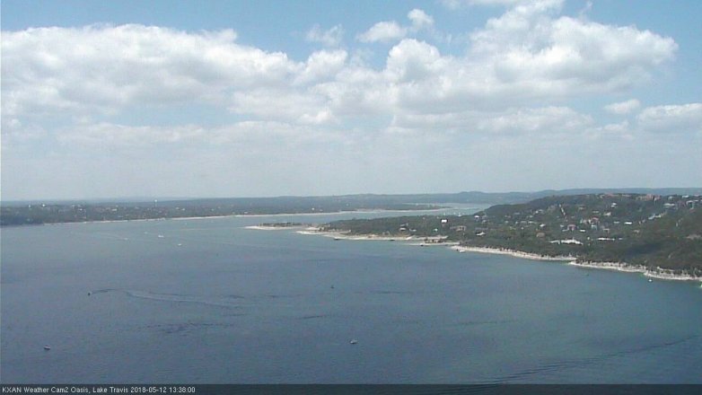 Lake Travis webcam, May 12, 2018 12:40 PM CT