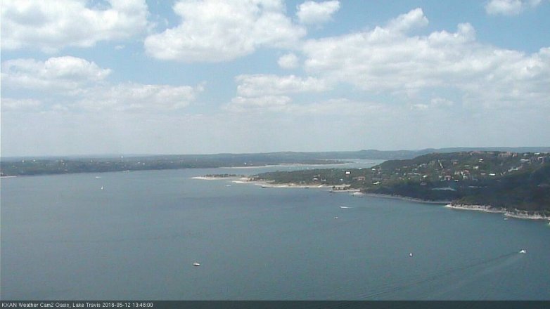 Lake Travis webcam, May 12, 2018 12:50 PM CT