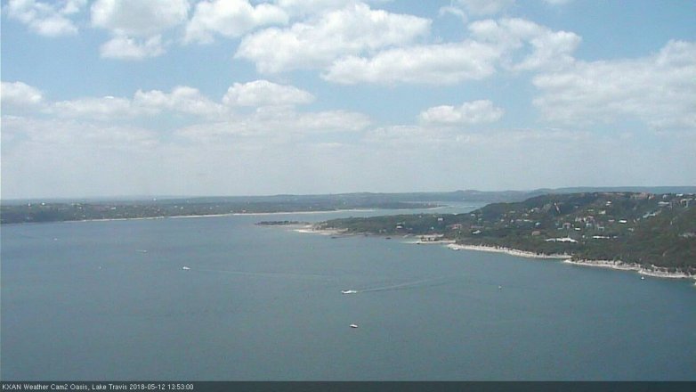 Lake Travis webcam, May 12, 2018 12:55 PM CT