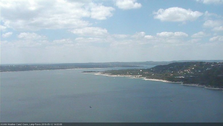 Lake Travis webcam, May 12, 2018 1:05 PM CT