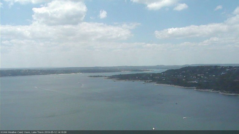 Lake Travis webcam, May 12, 2018 1:20 PM CT