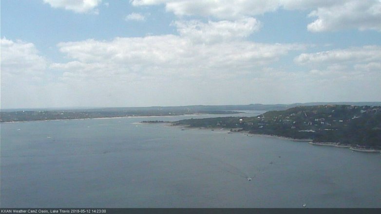 Lake Travis webcam, May 12, 2018 1:25 PM CT