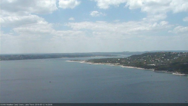 Lake Travis webcam, May 12, 2018 1:30 PM CT
