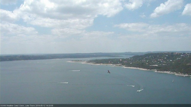 Lake Travis webcam, May 12, 2018 1:35 PM CT